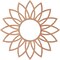 Ekena Millwork Daisy Wood Fretwork Pierced Ceiling Medallion, Cherry, 18"OD x 6 1/4"ID x 3/8"T CMWP18X18X0375DACH - alternate 4